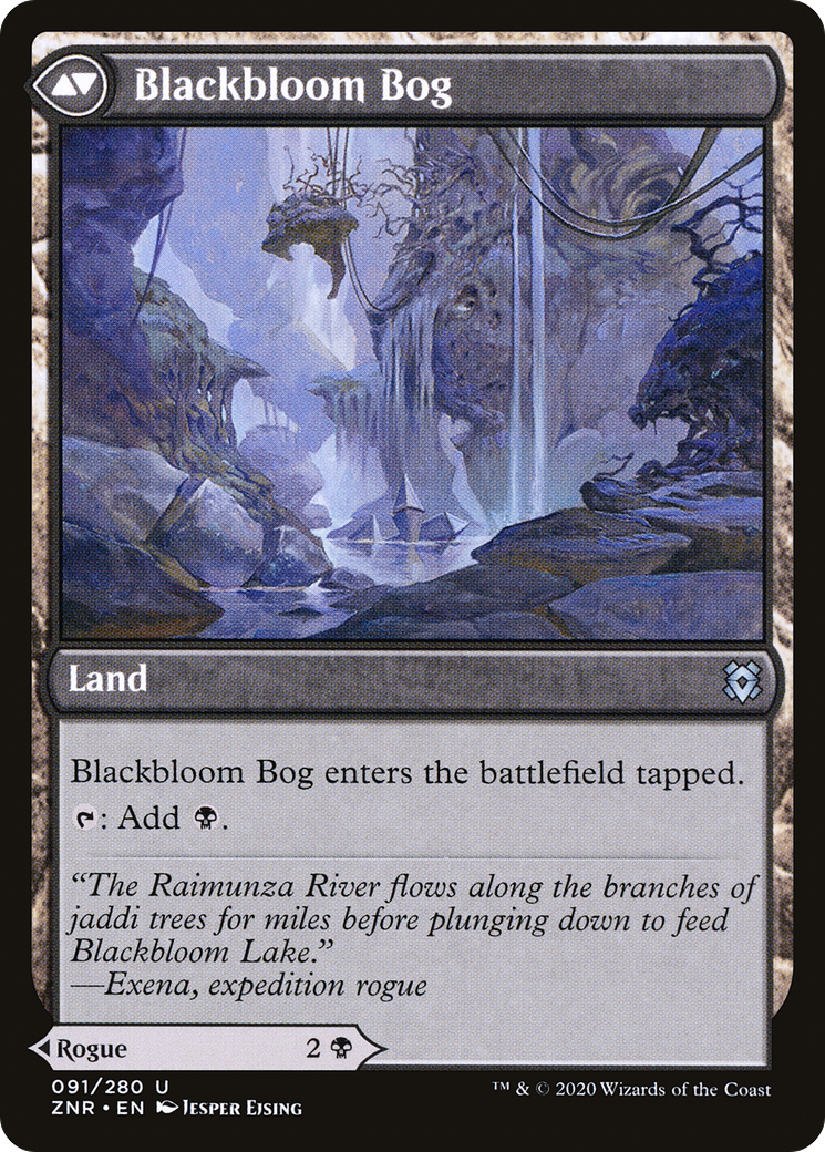 Blackbloom Rogue // Blackbloom Bog (ZNR-091) - Zendikar Rising - Premium MTG Single from Wizards of the Coast - Just $0.08! Shop now at Game Crave Tournament Store