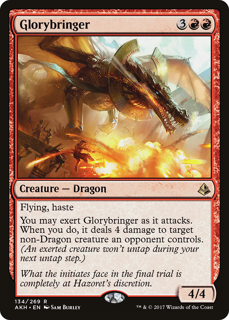 Glorybringer (AKH-134) - Amonkhet Foil - Premium MTG Single from Wizards of the Coast - Just $0.35! Shop now at Game Crave Tournament Store
