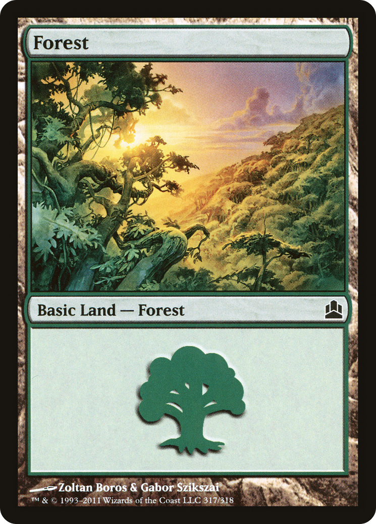 Forest (CMD-317) - Commander 2011 - Premium MTG Single from Wizards of the Coast - Just $0.08! Shop now at Game Crave Tournament Store
