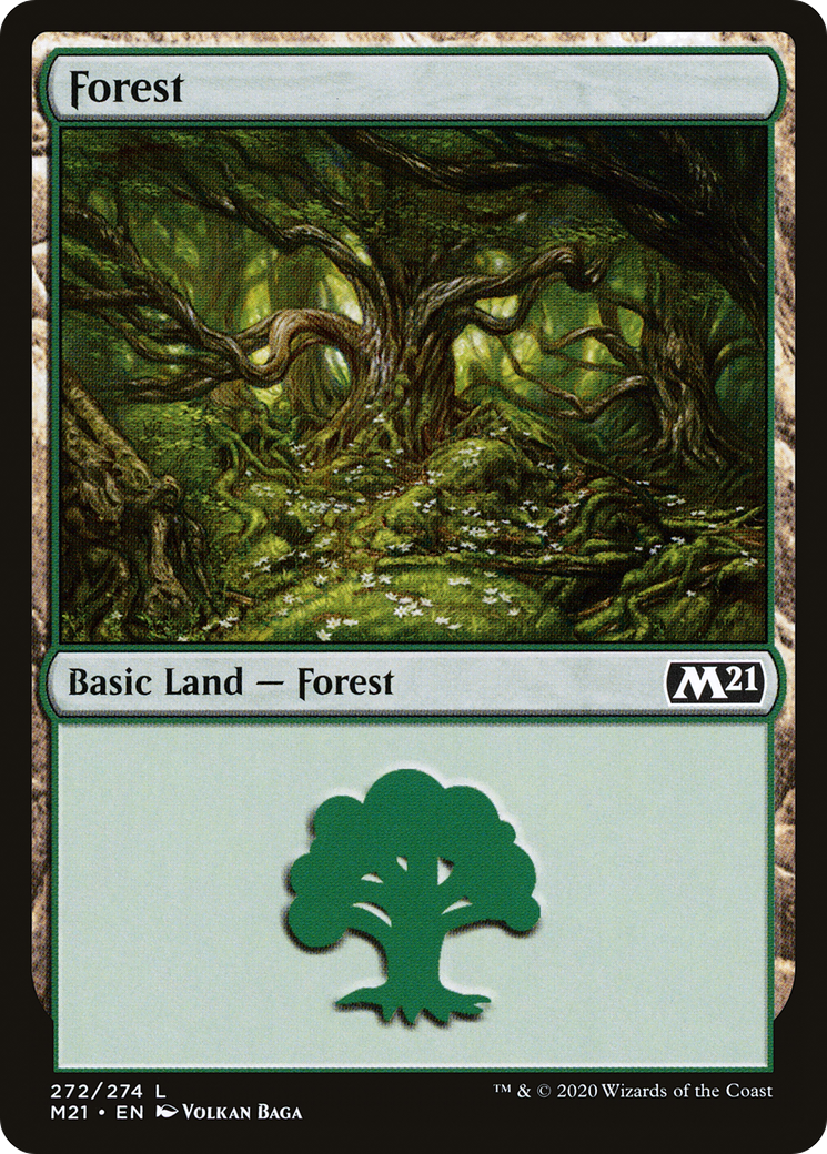 Forest (M21-272) - Core Set 2021 - Premium MTG Single from Wizards of the Coast - Just $0.08! Shop now at Game Crave Tournament Store
