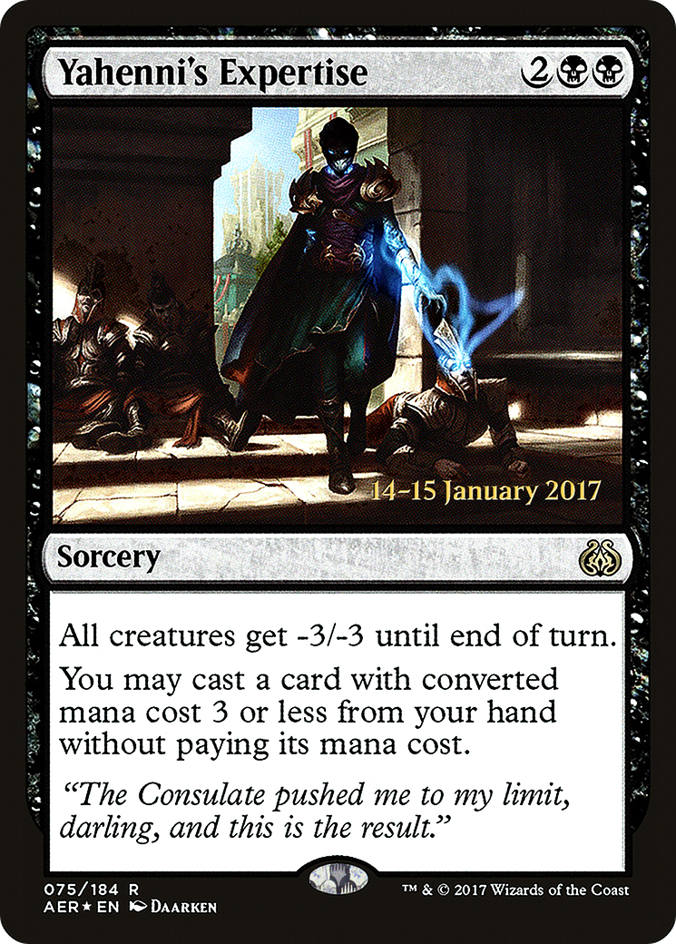 Yahenni's Expertise (PAER-75S) - Aether Revolt Promos Foil - Premium MTG Single from Wizards of the Coast - Just $0.19! Shop now at Game Crave Tournament Store