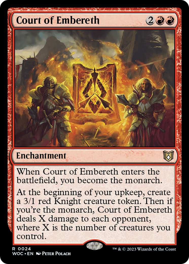 Court of Embereth (WOC-024) - Wilds of Eldraine Commander - Premium MTG Single from Wizards of the Coast - Just $0.46! Shop now at Game Crave Tournament Store