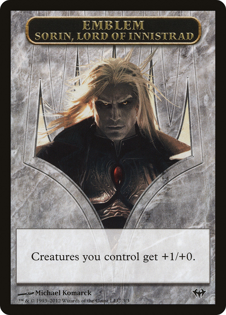 Sorin, Lord of Innistrad Emblem (TDKA-003) - Dark Ascension Tokens - Premium MTG Single from Wizards of the Coast - Just $0.62! Shop now at Game Crave Tournament Store