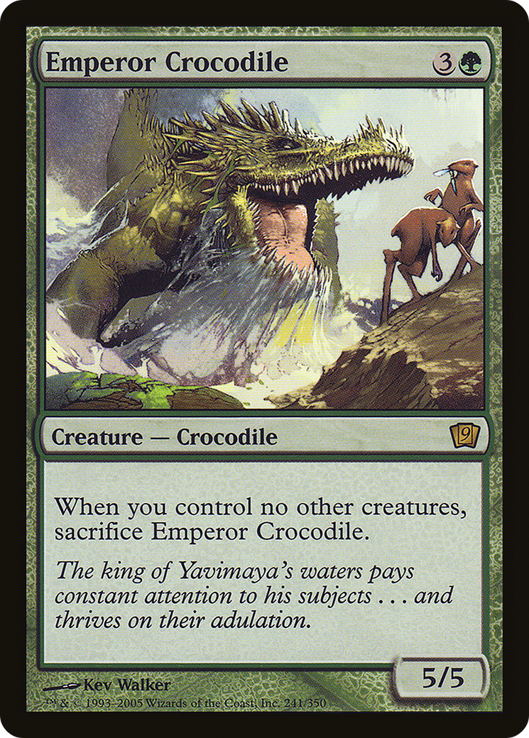 Emperor Crocodile (9ED-241★) - Ninth Edition Foil - Premium MTG Single from Wizards of the Coast - Just $0.19! Shop now at Game Crave Tournament Store