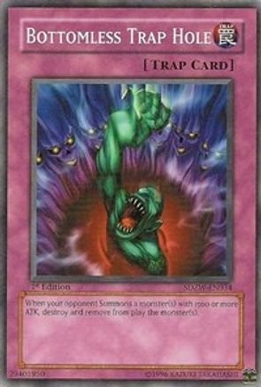 Bottomless Trap Hole (SDZW-EN034) - Structure Deck: Zombie World 1st Edition - Premium Yugioh Single from Konami - Just $0.34! Shop now at Game Crave Tournament Store