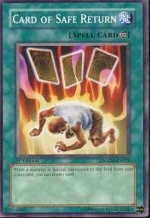 Card of Safe Return (SDZW-EN021) - Structure Deck: Zombie World 1st Edition - Premium Yugioh Single from Konami - Just $0.34! Shop now at Game Crave Tournament Store