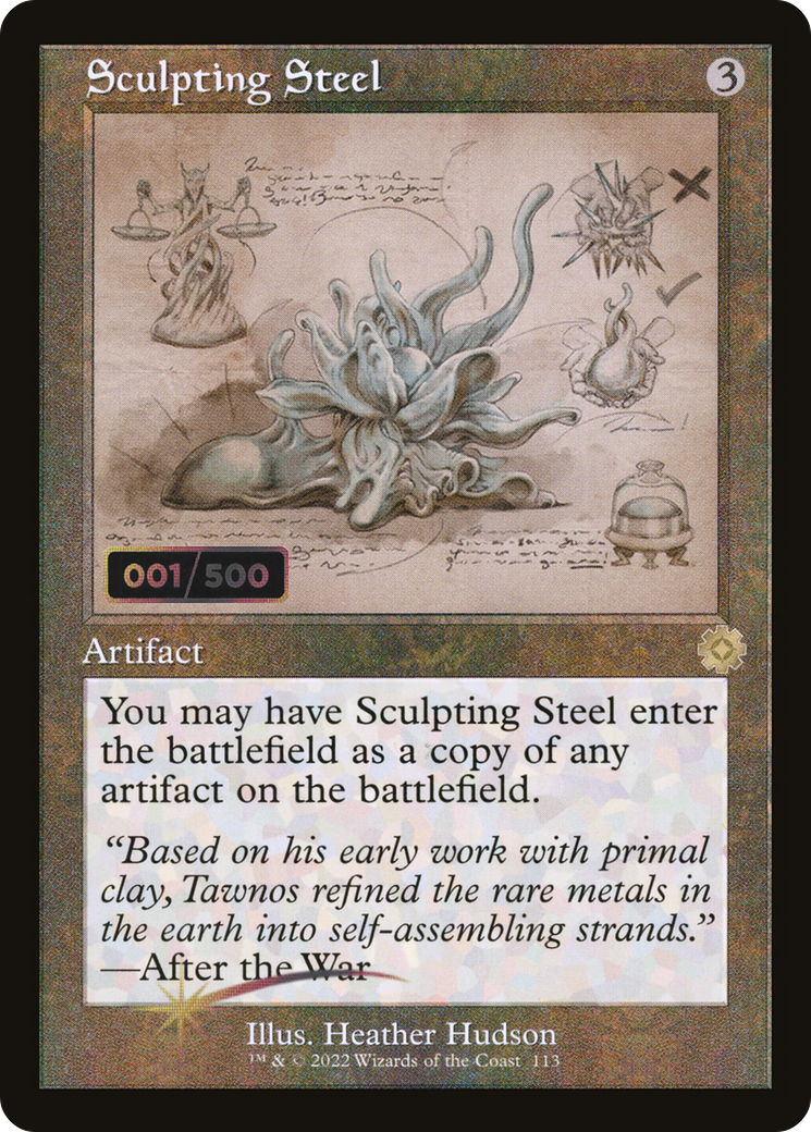 Sculpting Steel (BRR-113Z) - The Brothers' War Retro Artifacts Foil - Premium MTG Single from Wizards of the Coast - Just $34.63! Shop now at Game Crave Tournament Store