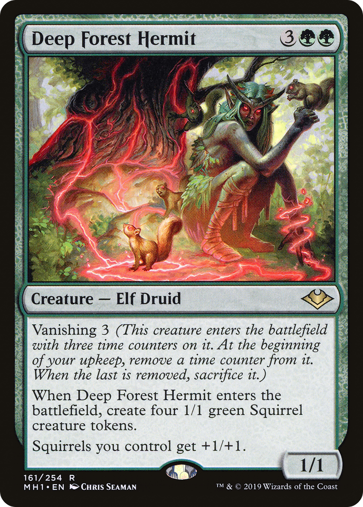 Deep Forest Hermit (MH1-161) - Modern Horizons Foil - Premium MTG Single from Wizards of the Coast - Just $0.69! Shop now at Game Crave Tournament Store