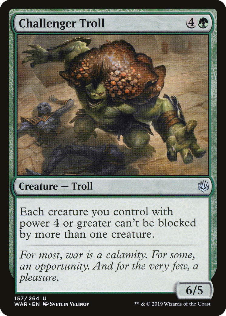 Challenger Troll (WAR-157) - War of the Spark - Premium MTG Single from Wizards of the Coast - Just $0.08! Shop now at Game Crave Tournament Store