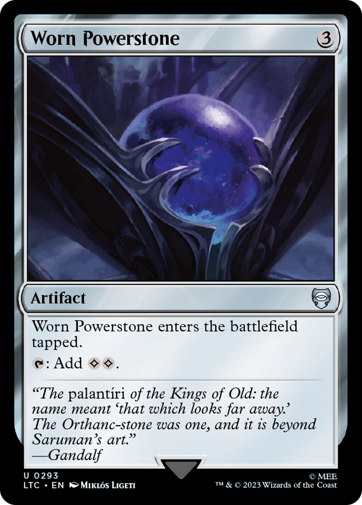 Worn Powerstone (LTC-293) - Tales of Middle-earth Commander - Premium MTG Single from Wizards of the Coast - Just $0.08! Shop now at Game Crave Tournament Store