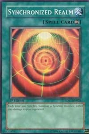 Synchronized Realm (5DS1-EN022) - 5D's 2008 Starter Deck 1st Edition - Premium Yugioh Single from Konami - Just $0.37! Shop now at Game Crave Tournament Store