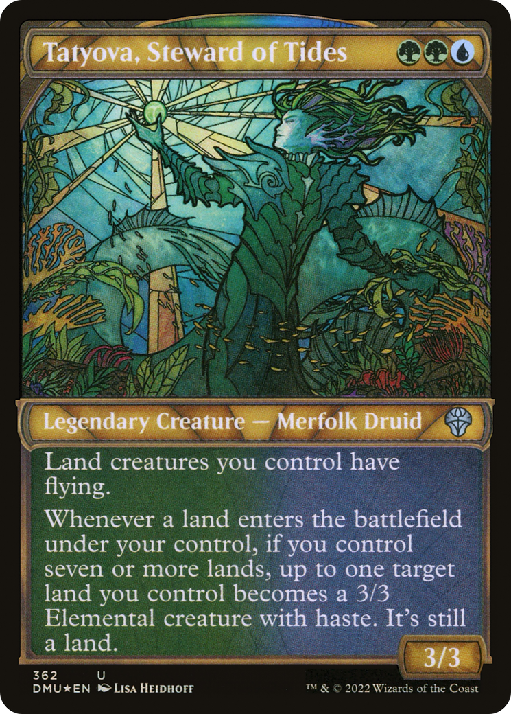 Tatyova, Steward of Tides (DMU-362) - Dominaria United: (Showcase) Foil - Premium MTG Single from Wizards of the Coast - Just $0.08! Shop now at Game Crave Tournament Store