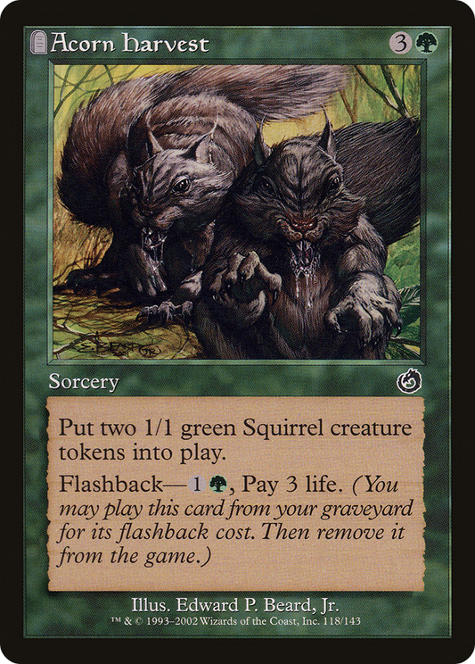 Acorn Harvest (TOR-118) - Torment: (tombstone) Foil - Premium MTG Single from Wizards of the Coast - Just $4.45! Shop now at Game Crave Tournament Store