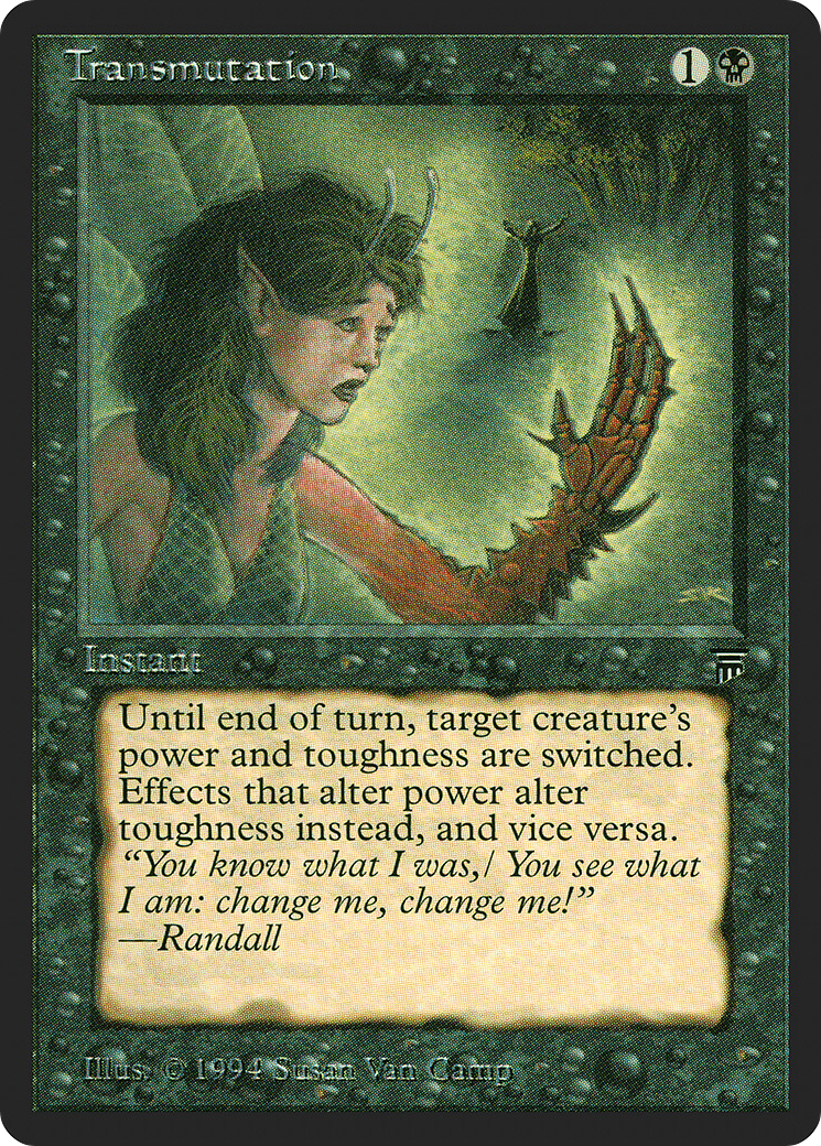 Transmutation (LEG-123) - Legends - Premium MTG Single from Wizards of the Coast - Just $0.11! Shop now at Game Crave Tournament Store