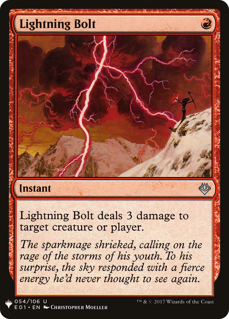 Lightning Bolt (MB1-1001) - Mystery Booster - Premium MTG Single from Wizards of the Coast - Just $0.19! Shop now at Game Crave Tournament Store