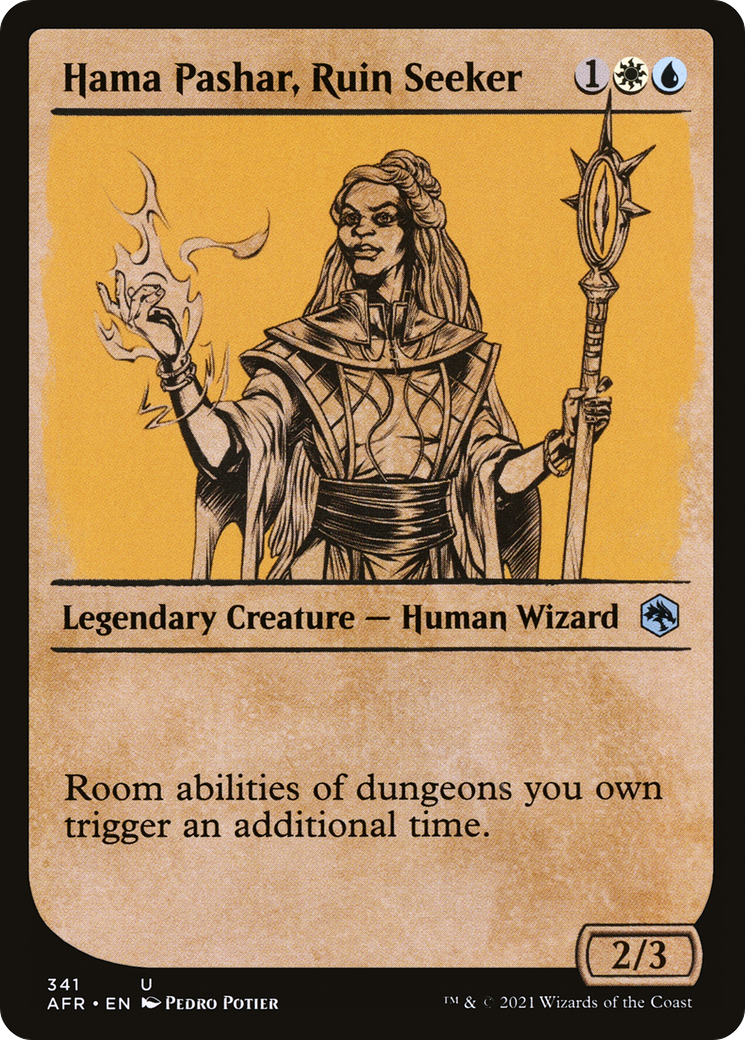 Hama Pashar, Ruin Seeker (AFR-341) - Adventures in the Forgotten Realms: (Showcase) Foil - Premium MTG Single from Wizards of the Coast - Just $0.08! Shop now at Game Crave Tournament Store