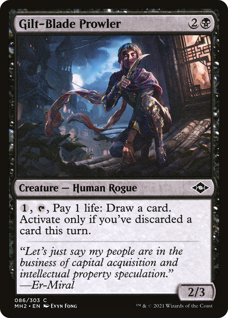 Gilt-Blade Prowler (MH2-086) - Modern Horizons 2 Foil - Premium MTG Single from Wizards of the Coast - Just $0.08! Shop now at Game Crave Tournament Store