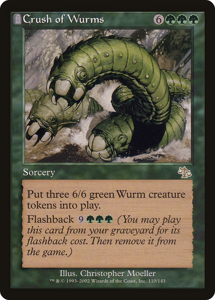 Crush of Wurms (JUD-110) - Judgment: (tombstone) - Premium MTG Single from Wizards of the Coast - Just $0.47! Shop now at Game Crave Tournament Store