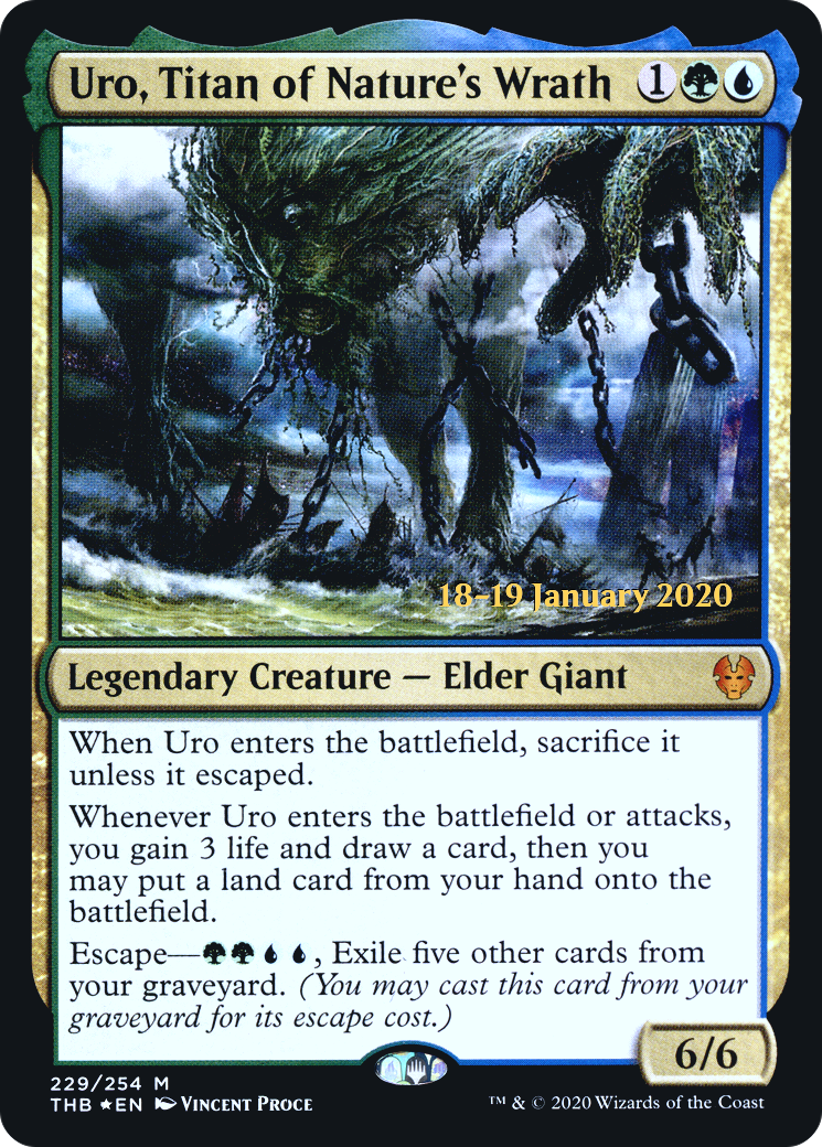 Uro, Titan of Nature's Wrath (PTHB-229S) - Theros Beyond Death Promos Foil - Premium MTG Single from Wizards of the Coast - Just $3.61! Shop now at Game Crave Tournament Store
