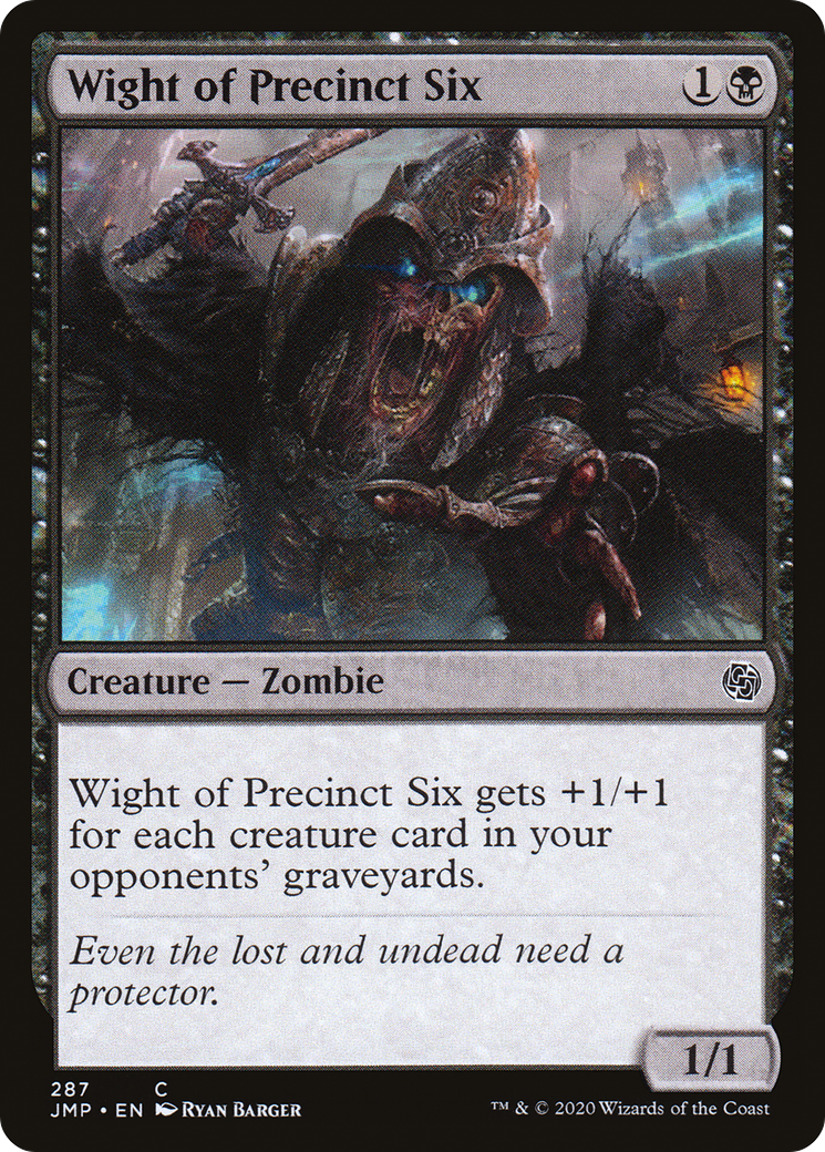 Wight of Precinct Six (JMP-287) - Jumpstart - Premium MTG Single from Wizards of the Coast - Just $0.08! Shop now at Game Crave Tournament Store