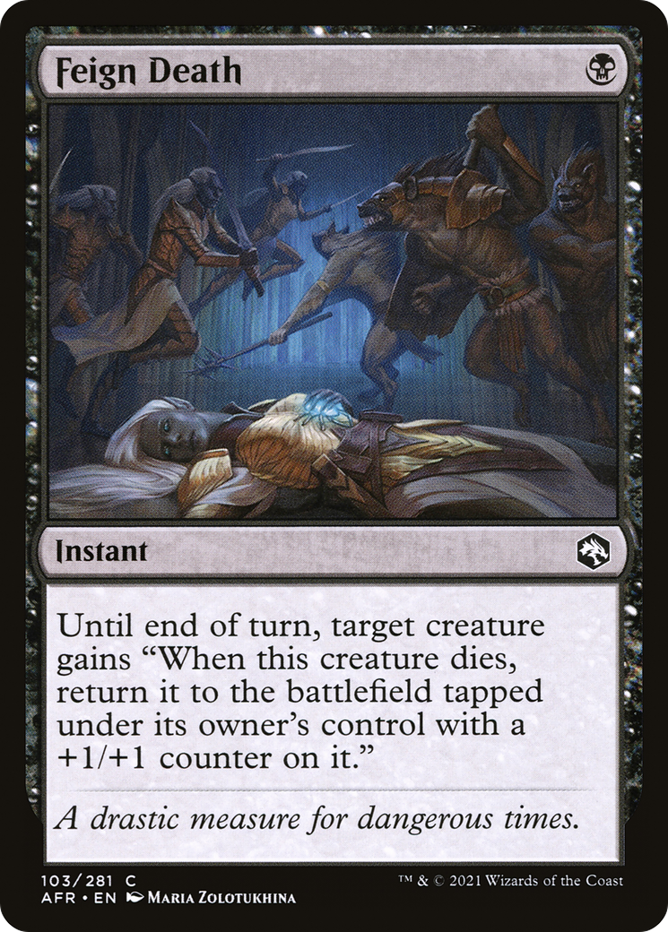 Feign Death (AFR-103) - Adventures in the Forgotten Realms Foil - Premium MTG Single from Wizards of the Coast - Just $0.31! Shop now at Game Crave Tournament Store