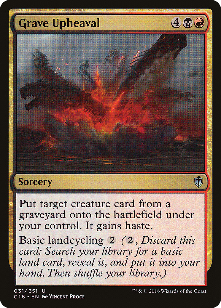 Grave Upheaval (C16-031) - Commander 2016 - Premium MTG Single from Wizards of the Coast - Just $0.09! Shop now at Game Crave Tournament Store