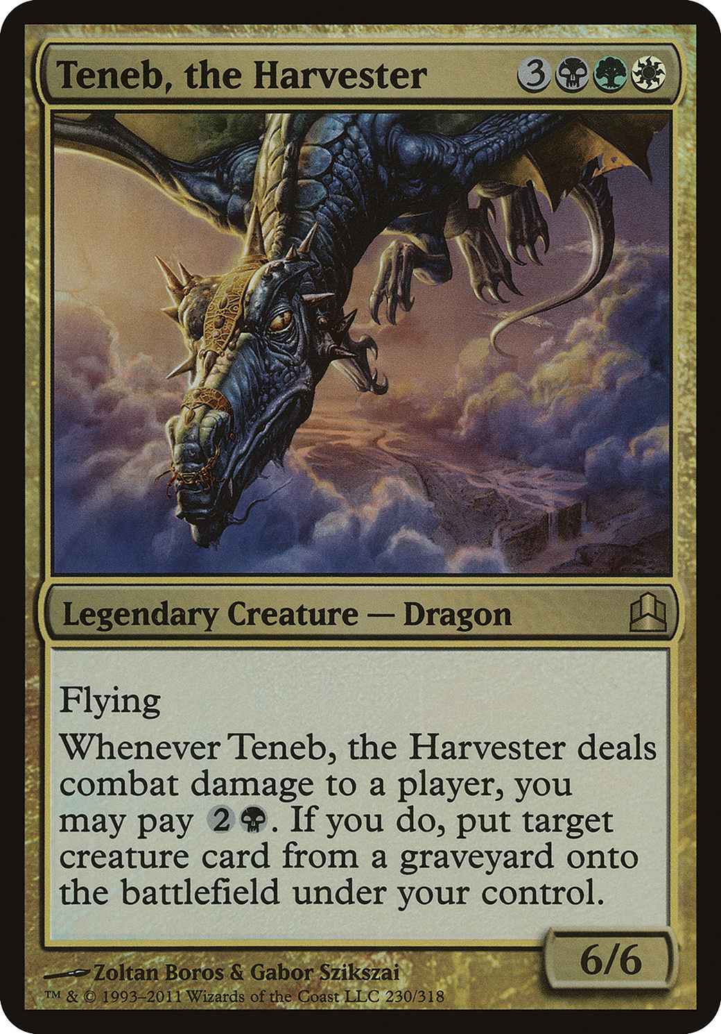 Teneb, the Harvester (OCMD-230) - Commander 2011 Oversized Foil - Premium MTG Single from Wizards of the Coast - Just $0.32! Shop now at Game Crave Tournament Store