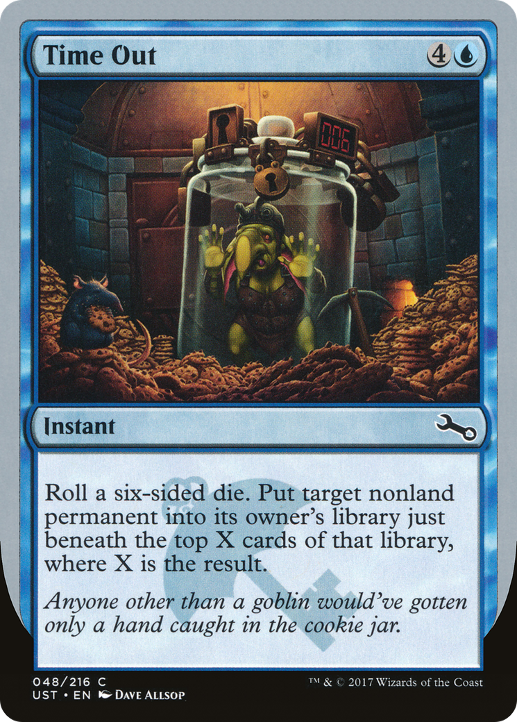 Time Out (UST-048) - Unstable Foil - Premium MTG Single from Wizards of the Coast - Just $0.25! Shop now at Game Crave Tournament Store