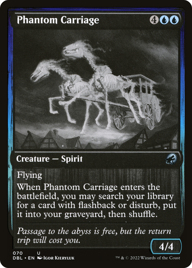 Phantom Carriage (DBL-070) - Innistrad: Double Feature Foil - Premium MTG Single from Wizards of the Coast - Just $0.08! Shop now at Game Crave Tournament Store