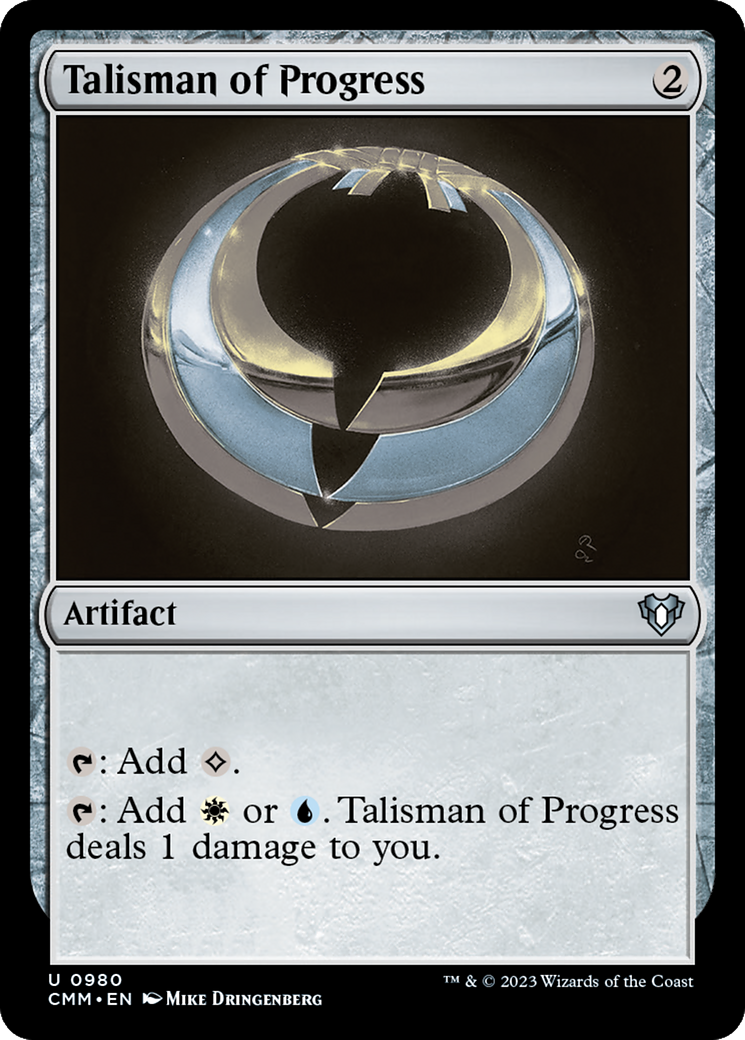 Talisman of Progress (CMM-980) - Commander Masters - Premium MTG Single from Wizards of the Coast - Just $0.30! Shop now at Game Crave Tournament Store