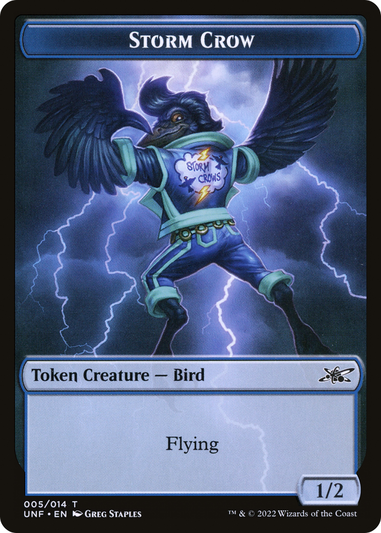 Storm Crow (TUNF-005) - Unfinity Tokens - Premium MTG Single from Wizards of the Coast - Just $0.08! Shop now at Game Crave Tournament Store