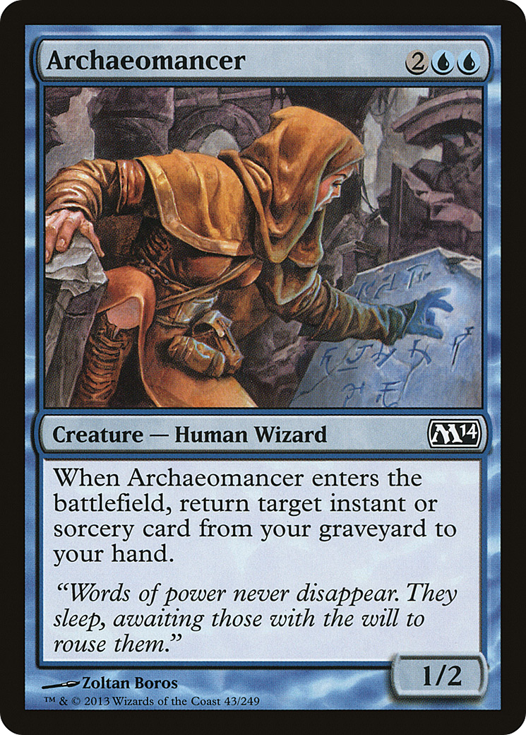 Archaeomancer (M14-043) - Magic 2014 - Premium MTG Single from Wizards of the Coast - Just $0.08! Shop now at Game Crave Tournament Store