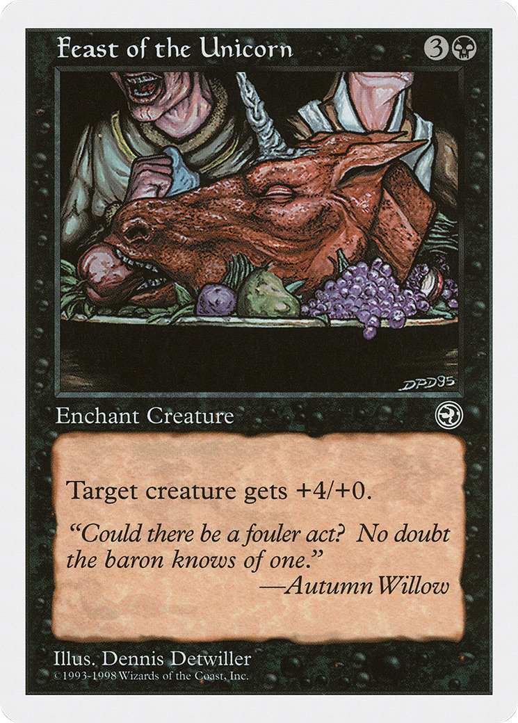 Feast of the Unicorn (ATH-022) - Anthologies - Premium MTG Single from Wizards of the Coast - Just $0.25! Shop now at Game Crave Tournament Store