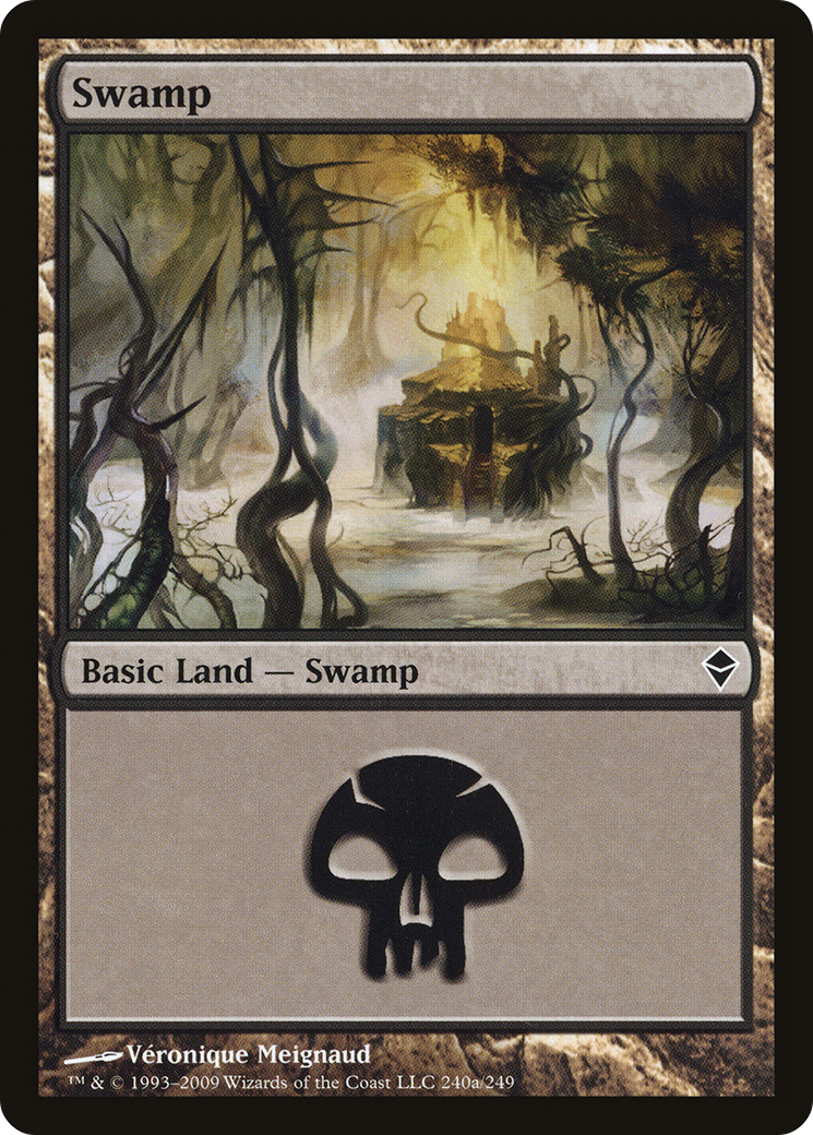 Swamp (ZEN-240A) - Zendikar - Premium MTG Single from Wizards of the Coast - Just $0.08! Shop now at Game Crave Tournament Store