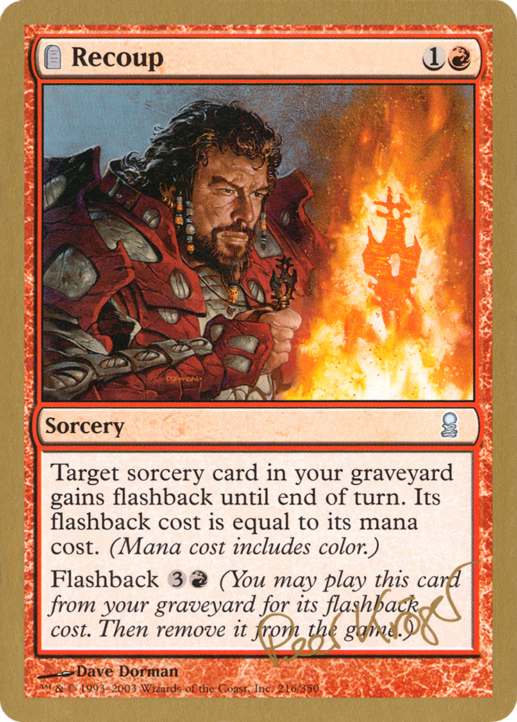 Recoup (WC03-PK216) - World Championship Decks 2003: (tombstone) - Premium MTG Single from Wizards of the Coast - Just $0.16! Shop now at Game Crave Tournament Store