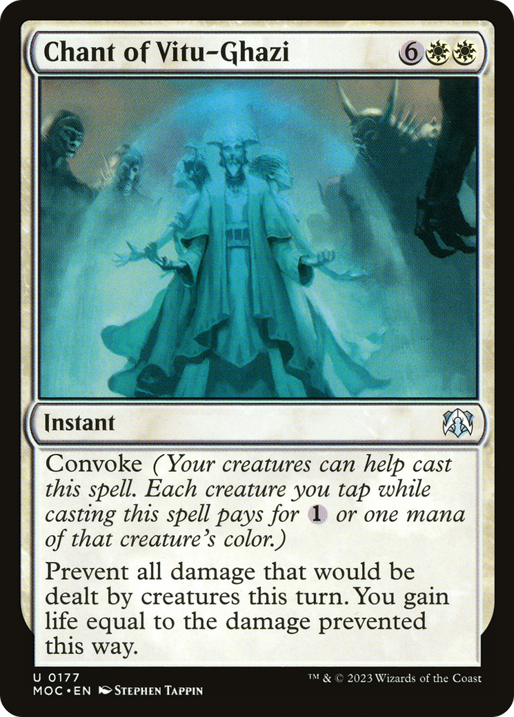 Chant of Vitu-Ghazi (MOC-177) - March of the Machine Commander - Premium MTG Single from Wizards of the Coast - Just $0.08! Shop now at Game Crave Tournament Store