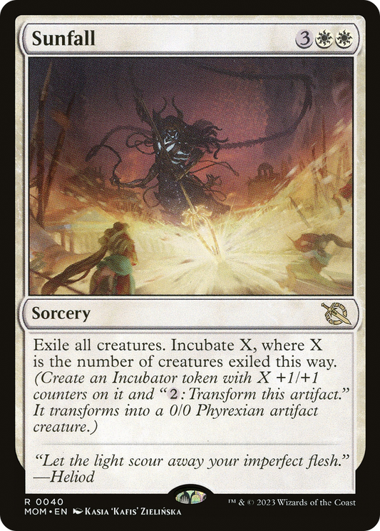 Sunfall (MOM-040) - March of the Machine Foil - Premium MTG Single from Wizards of the Coast - Just $0.68! Shop now at Game Crave Tournament Store