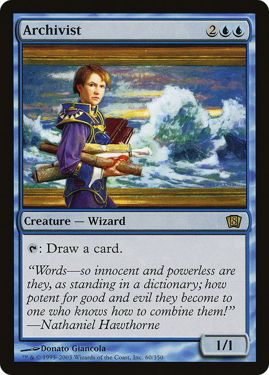 Archivist (8ED-60★) - Eighth Edition Foil - Premium MTG Single from Wizards of the Coast - Just $0.70! Shop now at Game Crave Tournament Store