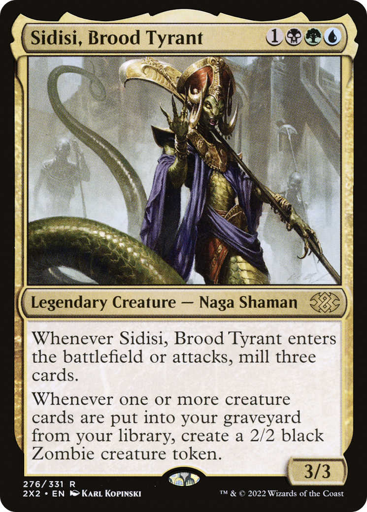 Sidisi, Brood Tyrant (2X2-276) - Double Masters 2022 - Premium MTG Single from Wizards of the Coast - Just $0.68! Shop now at Game Crave Tournament Store
