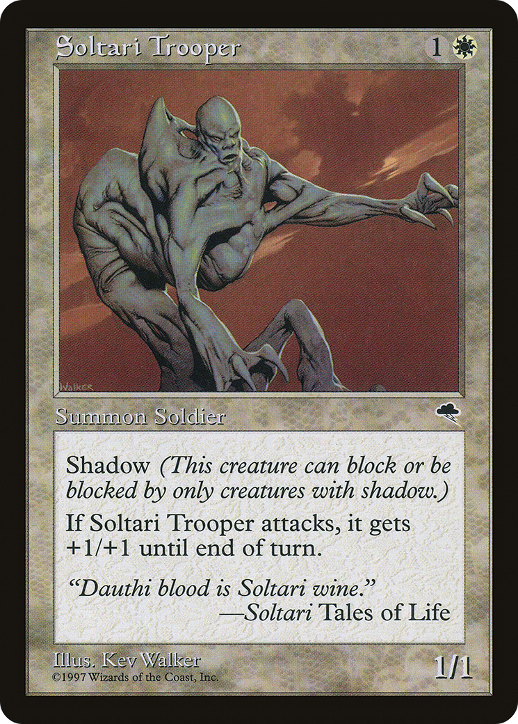 Soltari Trooper (TMP-047) - Tempest - Premium MTG Single from Wizards of the Coast - Just $0.08! Shop now at Game Crave Tournament Store