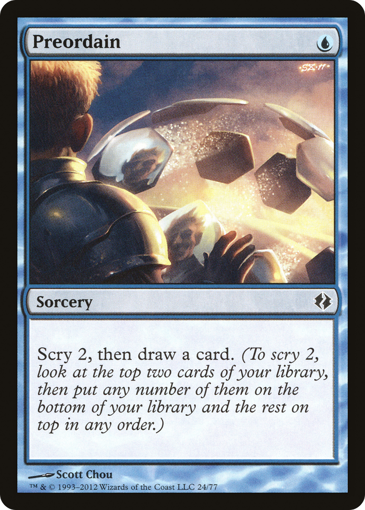 Preordain (DDI-024) - Duel Decks: Venser vs. Koth - Premium MTG Single from Wizards of the Coast - Just $0.27! Shop now at Game Crave Tournament Store