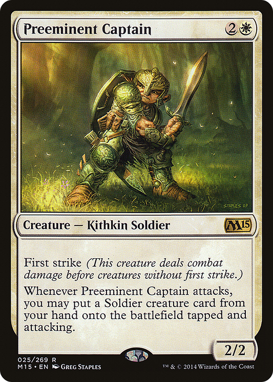 Preeminent Captain (M15-025) - Magic 2015 - Premium MTG Single from Wizards of the Coast - Just $0.15! Shop now at Game Crave Tournament Store