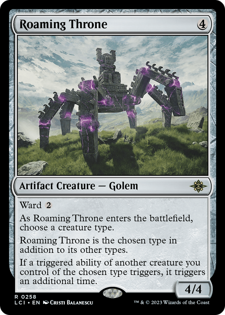 Roaming Throne (LCI-258) - The Lost Caverns of Ixalan Foil - Premium MTG Single from Wizards of the Coast - Just $7.83! Shop now at Game Crave Tournament Store