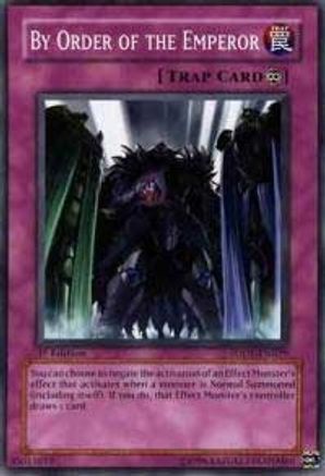 By Order of the Emperor (SDDE-EN029) - Structure Deck: The Dark Emperor 1st Edition - Premium Yugioh Single from Konami - Just $0.25! Shop now at Game Crave Tournament Store