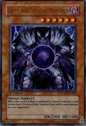 Caius the Shadow Monarch (SDDE-EN001) - Structure Deck: The Dark Emperor 1st Edition - Premium Yugioh Single from Konami - Just $7.21! Shop now at Game Crave Tournament Store