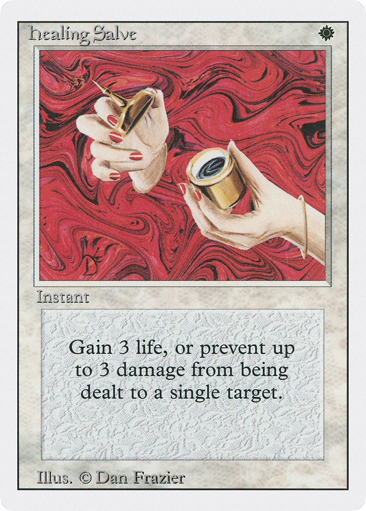 Healing Salve (3ED-022) - Revised Edition - Premium MTG Single from Wizards of the Coast - Just $0.25! Shop now at Game Crave Tournament Store