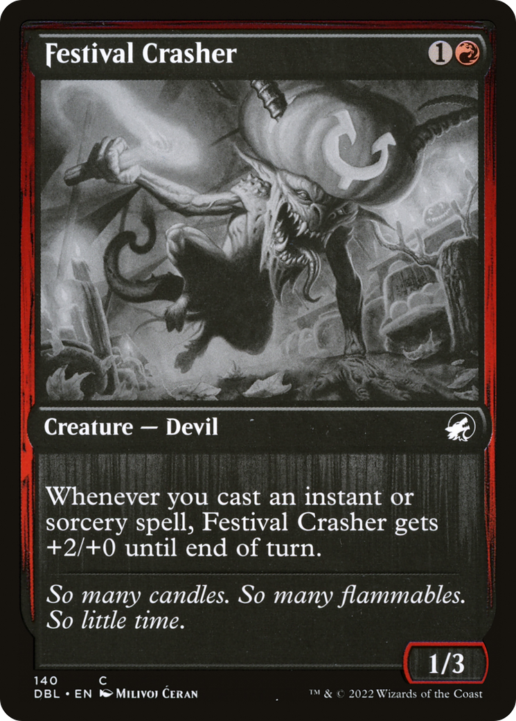 Festival Crasher (DBL-140) - Innistrad: Double Feature Foil - Premium MTG Single from Wizards of the Coast - Just $0.33! Shop now at Game Crave Tournament Store