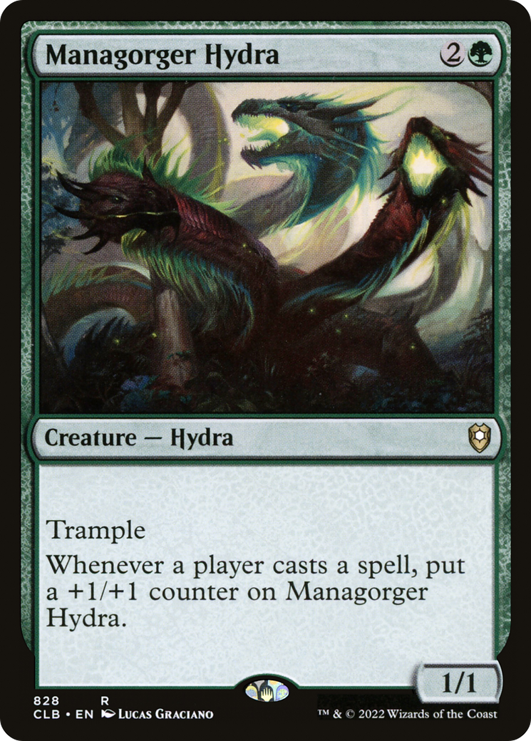 Managorger Hydra (CLB-828) - Commander Legends: Battle for Baldur's Gate - Premium MTG Single from Wizards of the Coast - Just $0.55! Shop now at Game Crave Tournament Store