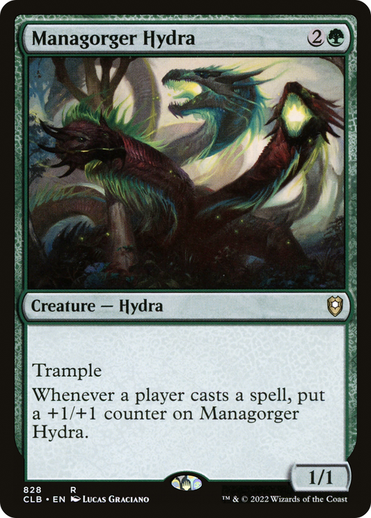 Managorger Hydra (CLB-828) - Commander Legends: Battle for Baldur's Gate - Premium MTG Single from Wizards of the Coast - Just $0.55! Shop now at Game Crave Tournament Store