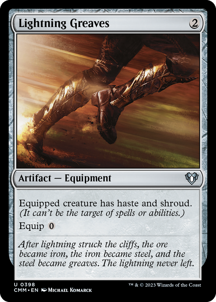 Lightning Greaves (CMM-398) - Commander Masters Foil - Premium MTG Single from Wizards of the Coast - Just $4.26! Shop now at Game Crave Tournament Store